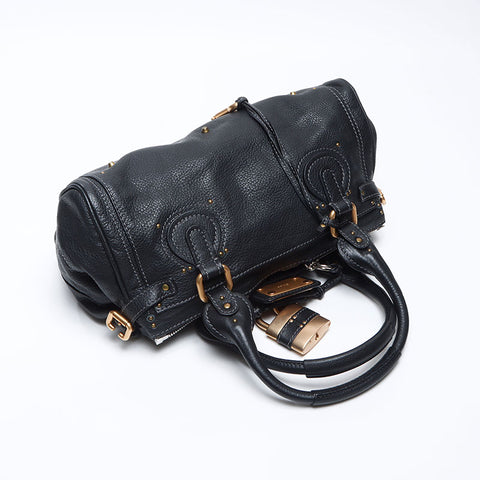 クロエ Chloe レザー パディントン ハンドバッグ ブラック WS13898
