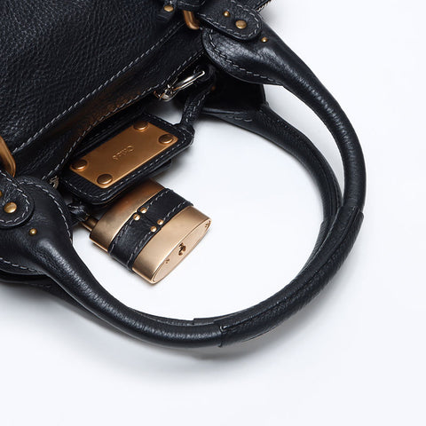 クロエ Chloe レザー パディントン ハンドバッグ ブラック WS13898
