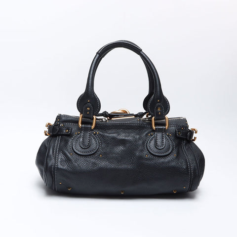 クロエ Chloe レザー パディントン ハンドバッグ ブラック WS13898