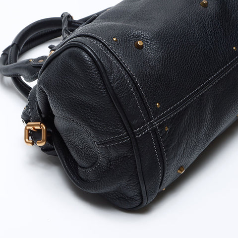 クロエ Chloe レザー パディントン ハンドバッグ ブラック WS13898