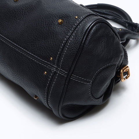クロエ Chloe レザー パディントン ハンドバッグ ブラック WS13898