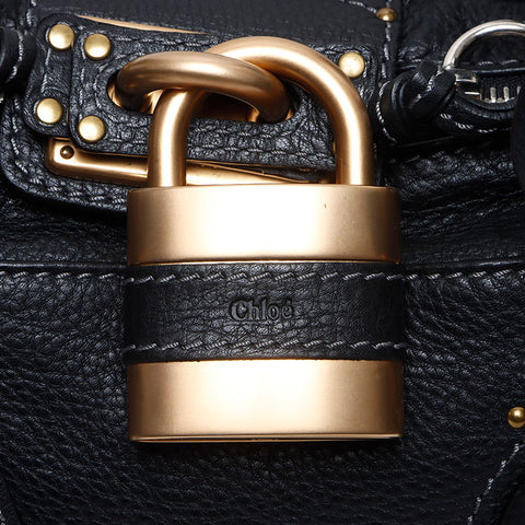 クロエ Chloe レザー パディントン ハンドバッグ ブラック WS13898