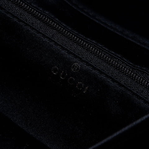 グッチ GUCCI サテン ジャッキー ミニ ショルダーバッグ ブラック WS13900