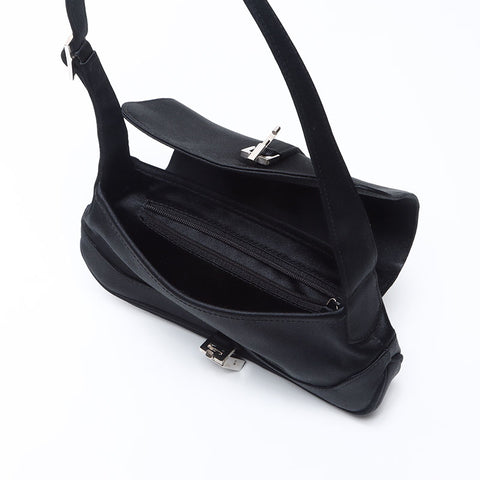グッチ GUCCI サテン ジャッキー ミニ ショルダーバッグ ブラック WS13900