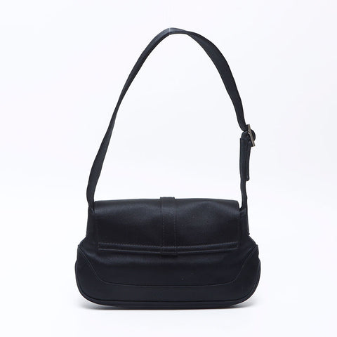 グッチ GUCCI サテン ジャッキー ミニ ショルダーバッグ ブラック WS13900