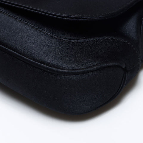 GUCCI Satin Jackie Mini sac à bandoulière noir WS13900