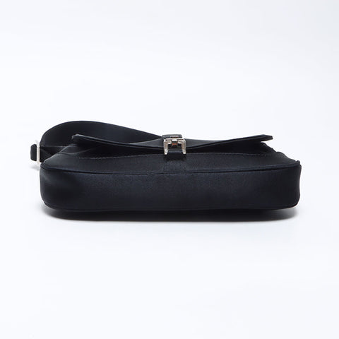 グッチ GUCCI サテン ジャッキー ミニ ショルダーバッグ ブラック WS13900