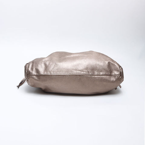 Salvatore Ferragamo Gancini leather Handbag gold WS13903