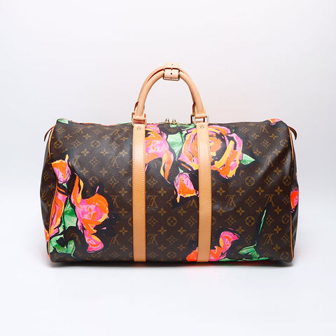 ルイ・ヴィトン LOUIS VUITTON 2008年 キーポル50 ローズ ボストンバッグ ブラウン WS13906