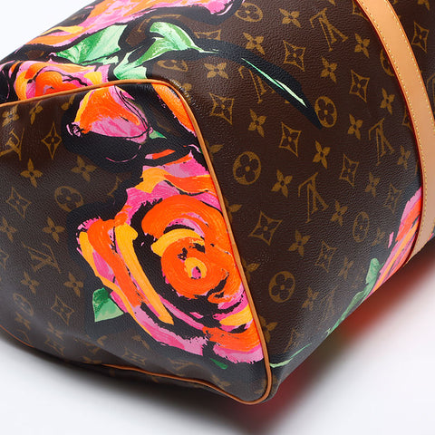 ルイ・ヴィトン LOUIS VUITTON 2008年 キーポル50 ローズ ボストンバッグ ブラウン WS13906
