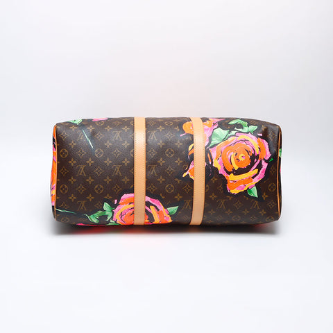 LOUIS VUITTON 2008 Keepall 50 Rose Boston Tasche Braun WS13906