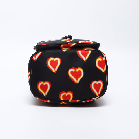 PRADA Testo Culoy Heart Nylon Valentine 2way Duet Umhängetasche schwarz WS13907