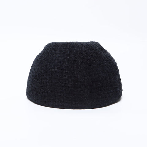 シャネル CHANEL ココマーク ツイード Size:M キャップ ブラック WS13908