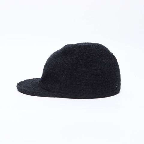 シャネル CHANEL ココマーク ツイード Size:M キャップ ブラック WS13908