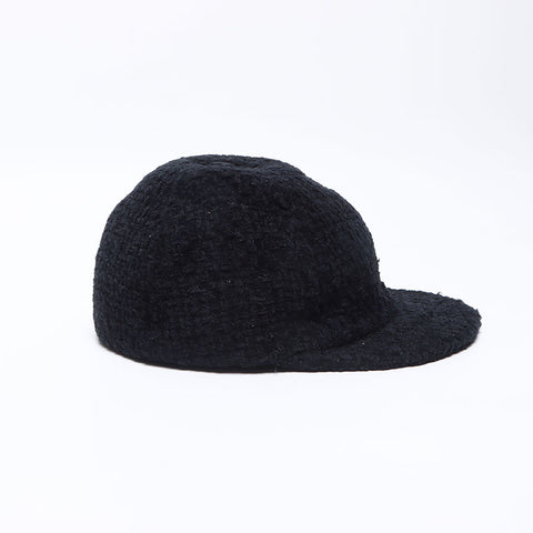 シャネル CHANEL ココマーク ツイード Size:M キャップ ブラック WS13908