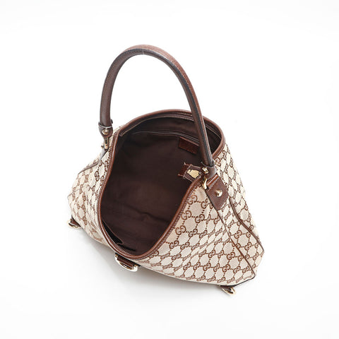 GUCCI GG canvas Shoulder Bag beige WS13909