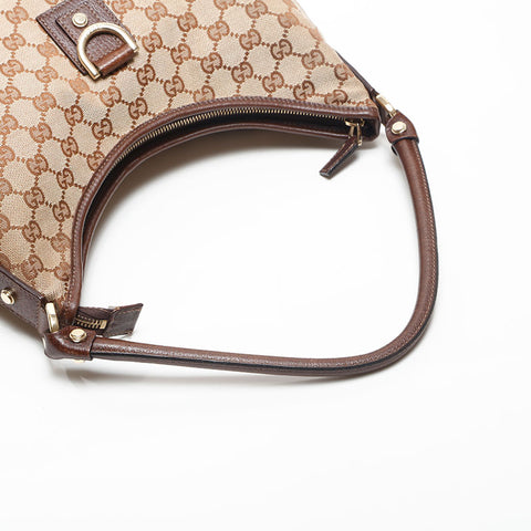 GUCCI GG canvas Shoulder Bag beige WS13909