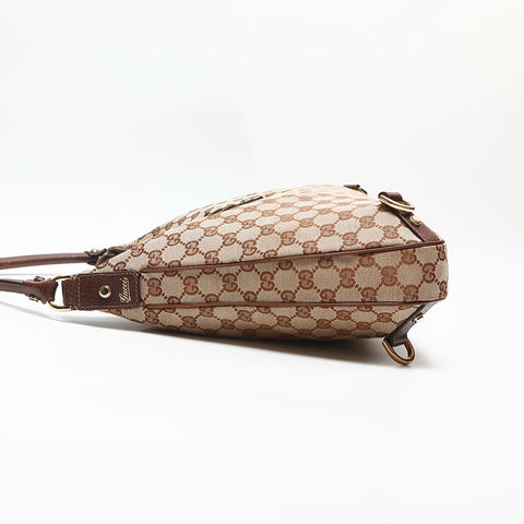 GUCCI GG canvas Shoulder Bag beige WS13909