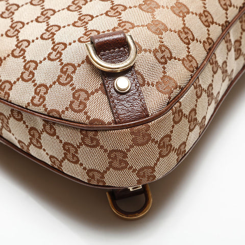 GUCCI GG canvas Shoulder Bag beige WS13909