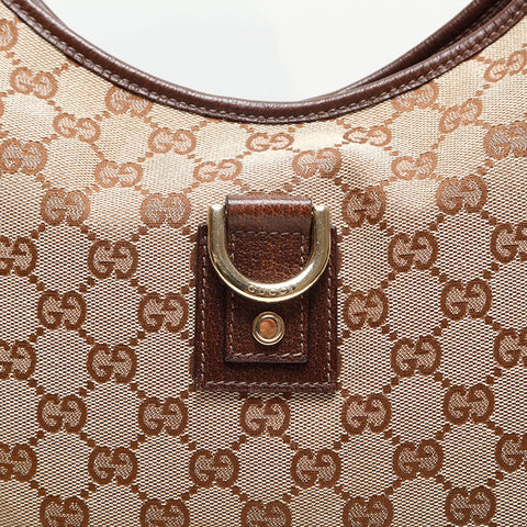 GUCCI GG canvas Shoulder Bag beige WS13909