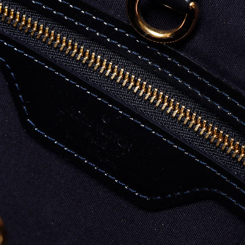 ルイ・ヴィトン LOUIS VUITTON ヴェルニ ウィルシャーMM ブルーアンフィニ 2010年製 トートバッグ グリーン WS13910
