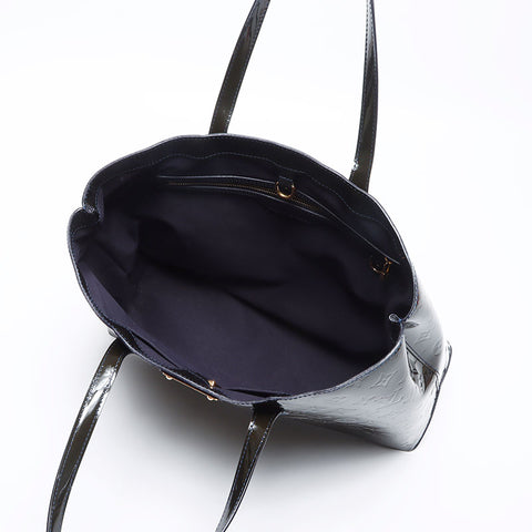 ルイ・ヴィトン LOUIS VUITTON ヴェルニ ウィルシャーMM ブルーアンフィニ 2010年製 トートバッグ グリーン WS13910