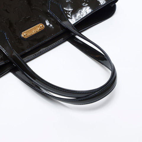 ルイ・ヴィトン LOUIS VUITTON ヴェルニ ウィルシャーMM ブルーアンフィニ 2010年製 トートバッグ グリーン WS13910