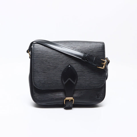 ルイ・ヴィトン LOUIS VUITTON 2002年製 エピ カルトシエール ショルダーバッグ ブラック WS13913