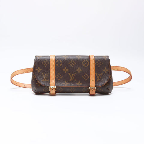 ルイ・ヴィトン LOUIS VUITTON 2005年製 モノグラム マレル ベルトバッグ ウエストバッグ ブラウン WS13919