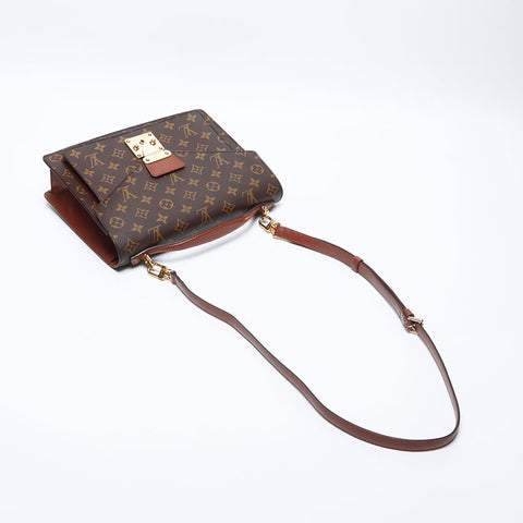 ルイ・ヴィトン LOUIS VUITTON モンソー 28 モノグラム ショルダーバッグ ブラウン WS13920
