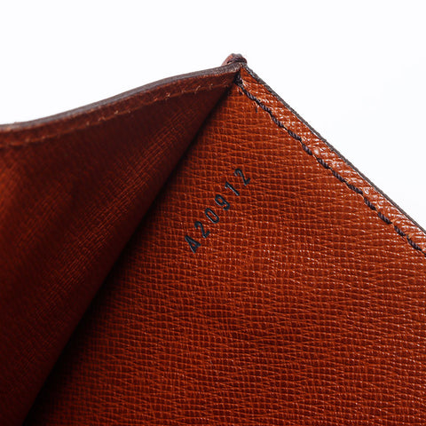 ルイ・ヴィトン LOUIS VUITTON モンソー 28 モノグラム ショルダーバッグ ブラウン WS13920