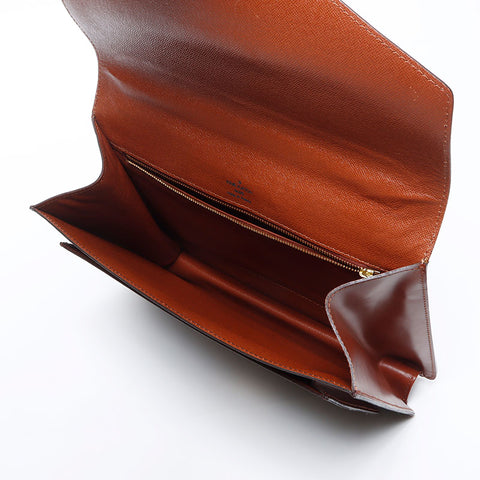 ルイ・ヴィトン LOUIS VUITTON モンソー 28 モノグラム ショルダーバッグ ブラウン WS13920