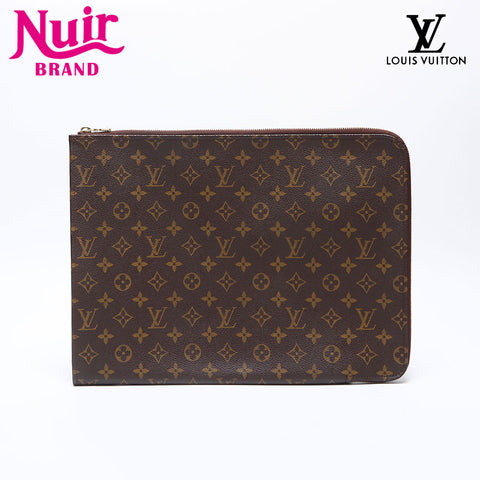 ルイ・ヴィトン LOUIS VUITTON 1999年製 モノグラム ポシェット ドキュマン 38 クラッチバッグ ブラウン WS13921