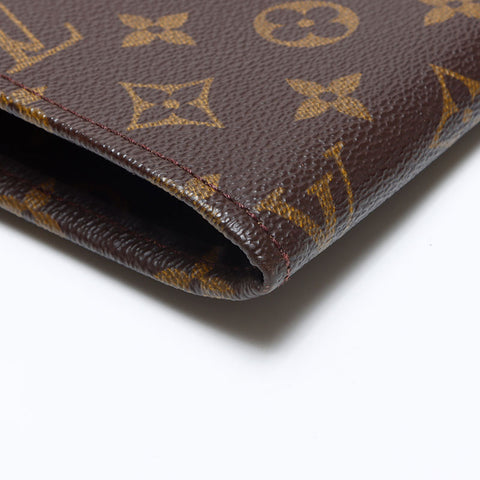 ルイ・ヴィトン LOUIS VUITTON 1999年製 モノグラム ポシェット ドキュマン 38 クラッチバッグ ブラウン WS13921