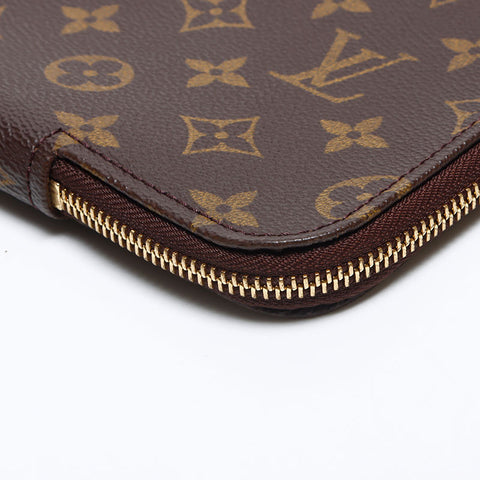 ルイ・ヴィトン LOUIS VUITTON 1999年製 モノグラム ポシェット ドキュマン 38 クラッチバッグ ブラウン WS13921