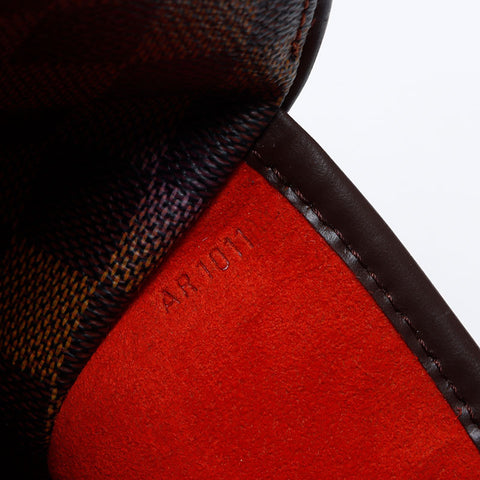ルイ・ヴィトン LOUIS VUITTON サリア・オリゾンタル 2001年製 ダミエ ハンドバッグ ブラウン WS13927