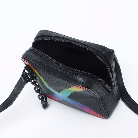 ルイ・ヴィトン LOUIS VUITTON タイガ レインボー ダヌーブ ショルダーバッグ ブラック WS13930