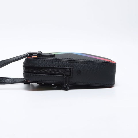 ルイ・ヴィトン LOUIS VUITTON タイガ レインボー ダヌーブ ショルダーバッグ ブラック WS13930