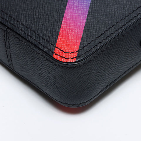 LOUIS VUITTON Taiga Rainbow Danube Shoulder Bag black WS13930