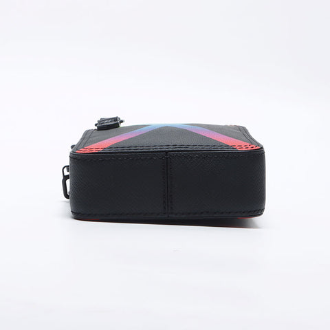 ルイ・ヴィトン LOUIS VUITTON タイガ レインボー ダヌーブ ショルダーバッグ ブラック WS13930