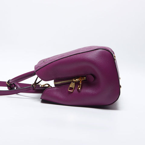 LOUIS VUITTON Monogram Empreinte Montaigne MM 2011 Sac à main violet WS13931