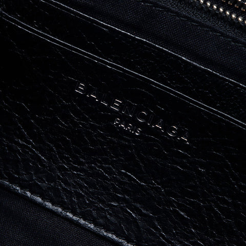 バレンシアガ BALENCIAGA グラフィティ チェーン レザー ショルダーバッグ ブラック WS13934