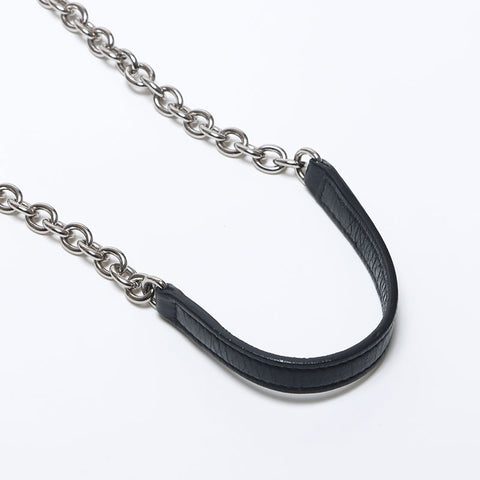 BALENCIAGA Graffiti Chain Leather Shoulder Bag black WS13934