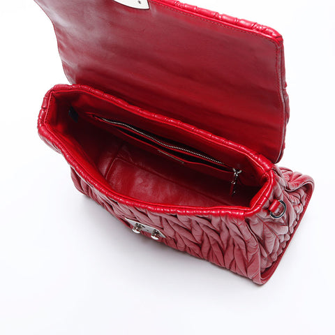 MIU miu miu Matteasse 2way Bag d'épaule rouge WS13937