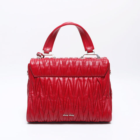MIU miu miu Matteasse 2way Bag d'épaule rouge WS13937