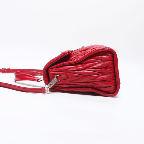 MIU miu miu Matteasse 2way Bag d'épaule rouge WS13937