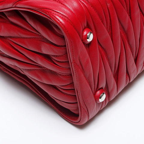 MIU miu miu Matteasse 2way Bag d'épaule rouge WS13937