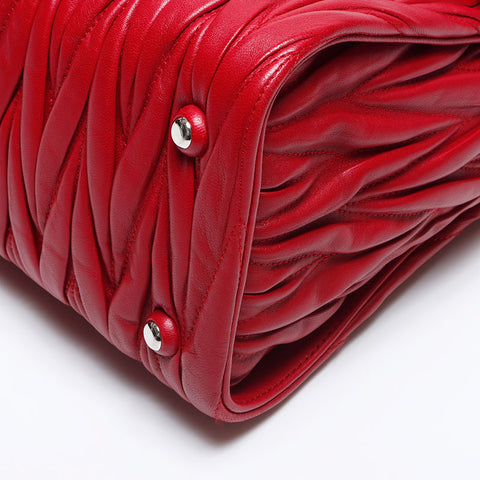 MIU miu miu Matteasse 2way Bag d'épaule rouge WS13937