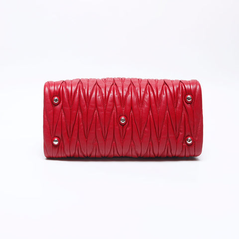 MIU miu miu Matteasse 2way Bag d'épaule rouge WS13937