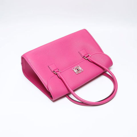 ロエベ LOEWE アラモ36 レザー ハンドバッグ ピンク WS13939